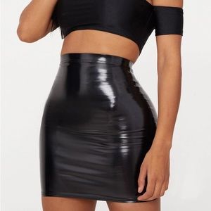 Pretty Little Thing Vinyl (Pleather) Skirt